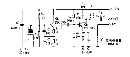 Quartz temperature sensor circuit diagram