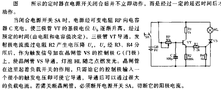 A<strong><strong>timer circuit</strong></strong> that uses<strong><strong>thyristor</strong></strong> as<strong><strong>load switch</strong></strong> >.gif