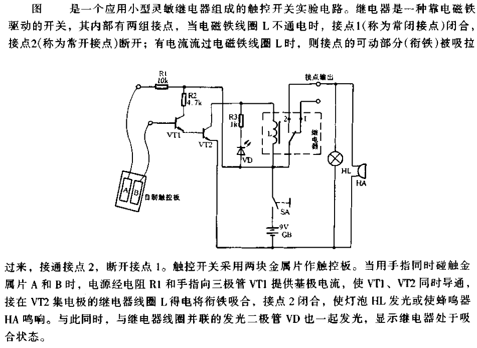 Touch<strong><strong>Relay</strong></strong><strong><strong>Switch Circuit</strong></strong>.gif