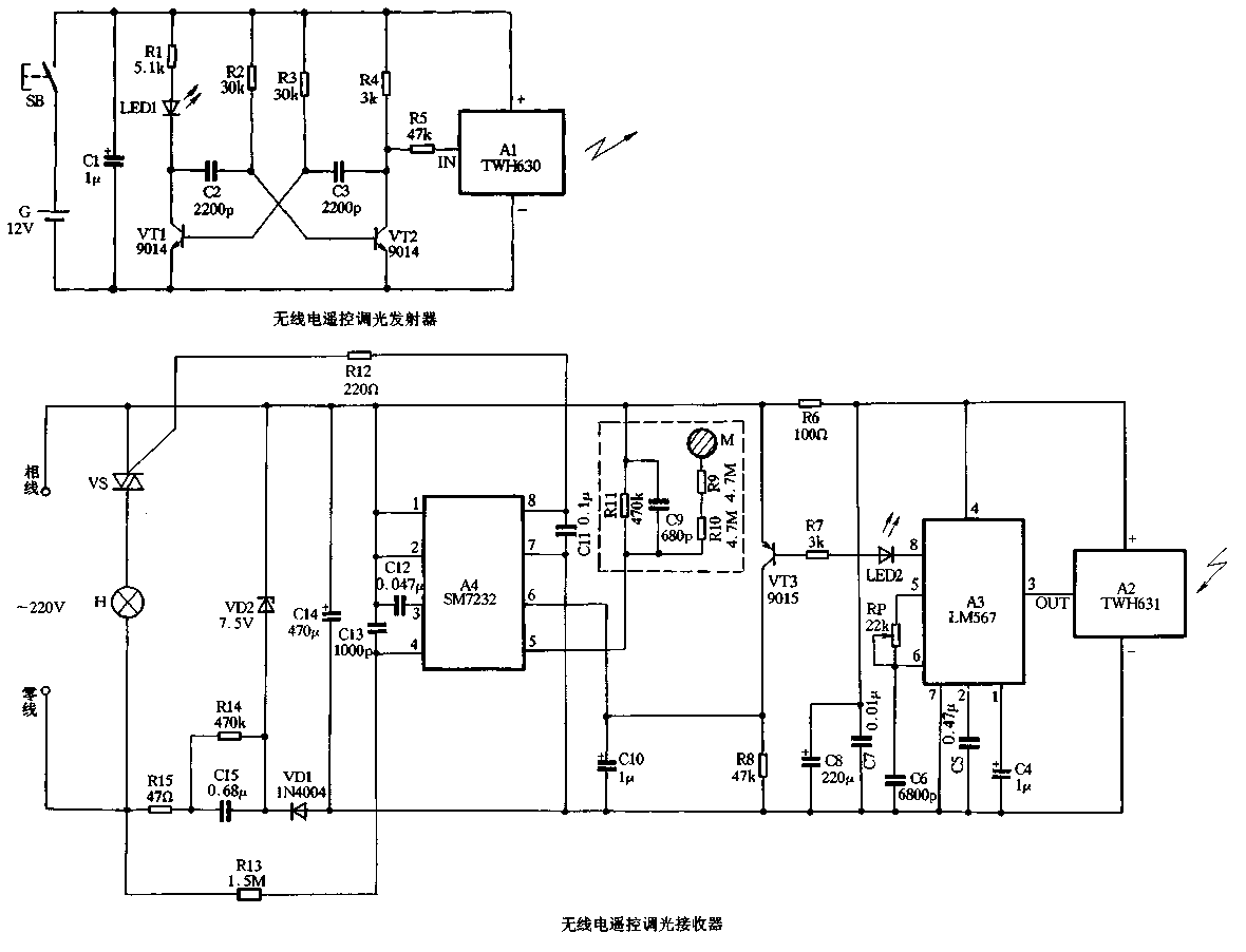 12. Use SM7232 to make high-end <strong>radio remote control</strong><strong>dimmer lamp</strong>.gif