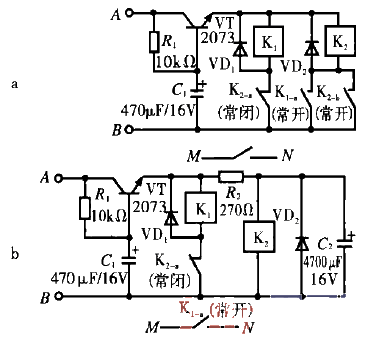 2. Simple power-on delay<strong>trigger circuit</strong>.gif