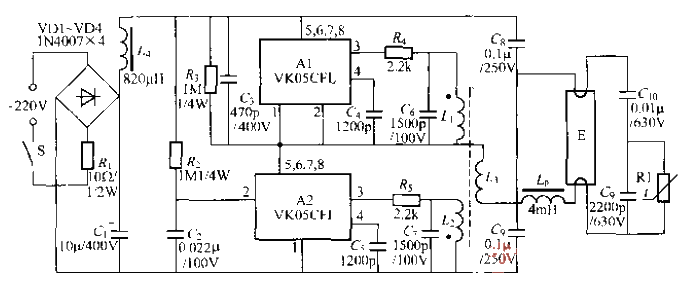 289.<strong>Electronic energy-saving lamp</strong><strong>Circuit</strong> (3).gif