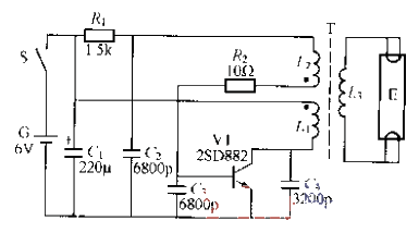 285.<strong>Battery-powered</strong><strong>Fluorescent lamp</strong><strong>Circuit</strong> (1).gif