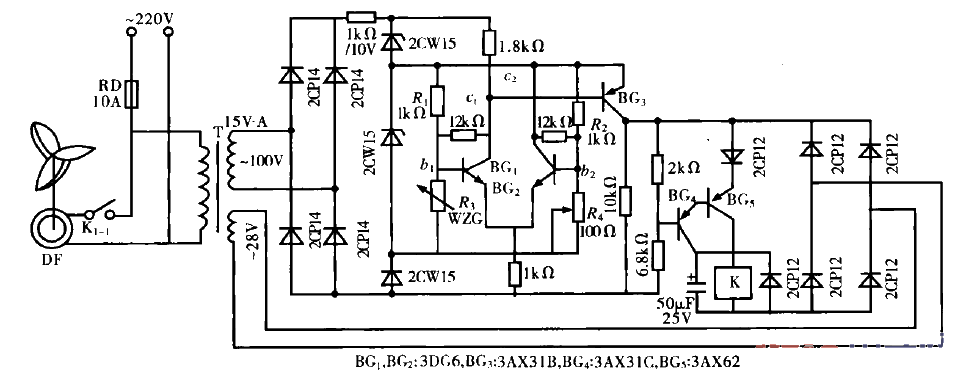 28.<strong>Electric fan</strong><strong>Automatic control circuit</strong>.gif