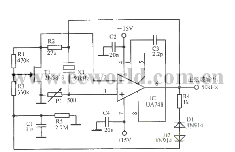 50kHz Meacham(米契阿姆)电桥振荡器