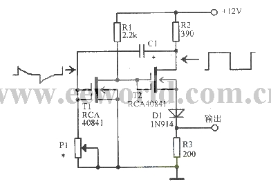 MOS field effect tube astable circuit