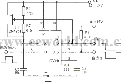 Inverting monostable circuit