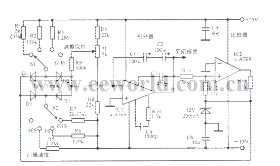 10Hz～100kHz斜坡信号振荡器