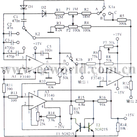 锯齿波一三角波一对数波振荡器