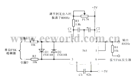 800Hz clock oscillator for tape drive