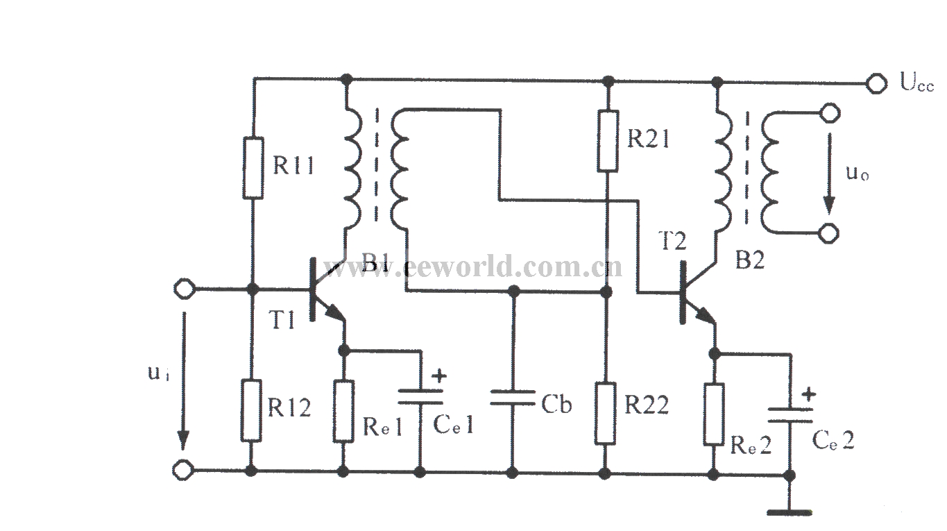 Transformer coupled amplifier circuit