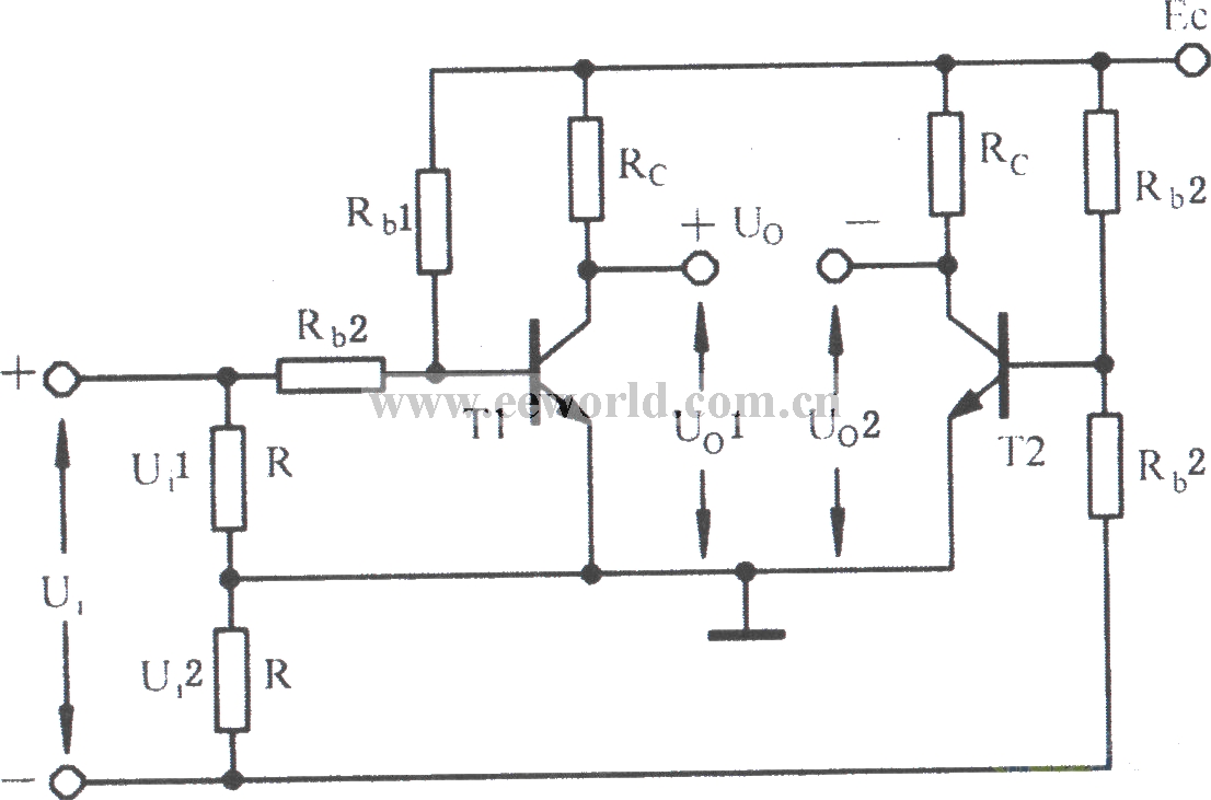 Basic circuit of differential amplifier circuit