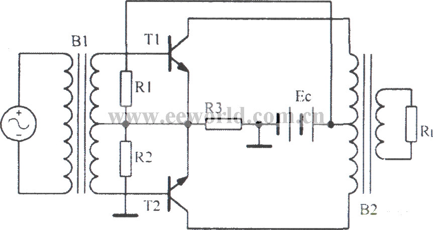 Biased push-pull power amplifier circuit