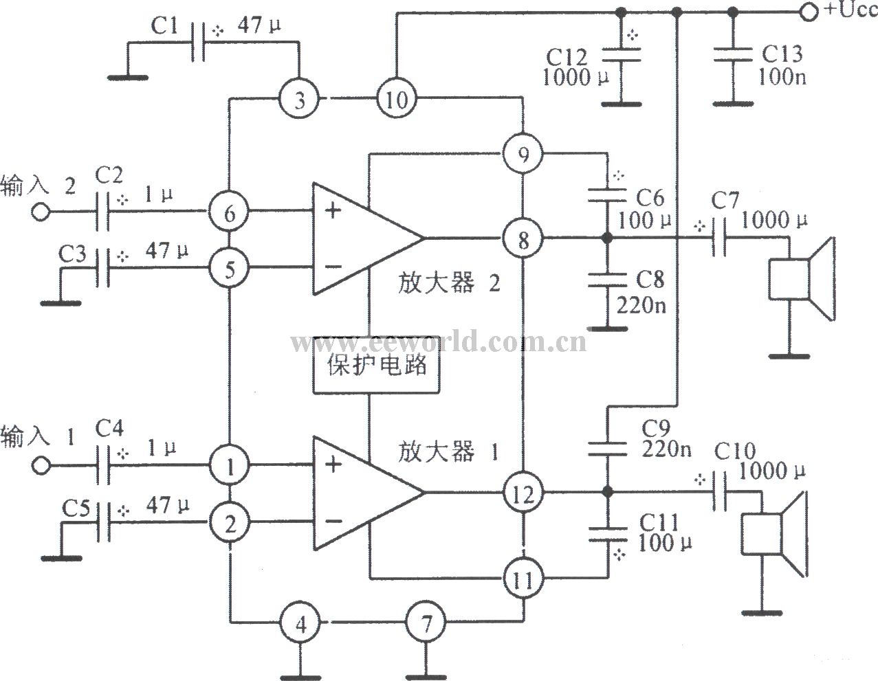 TA7240AP application circuit