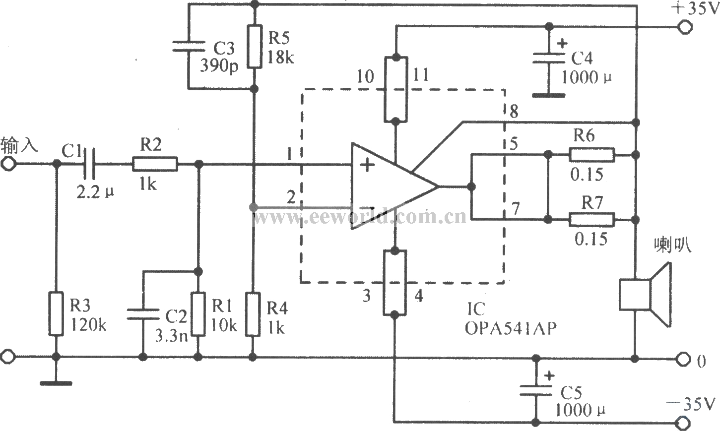 OPA541基本应用电路