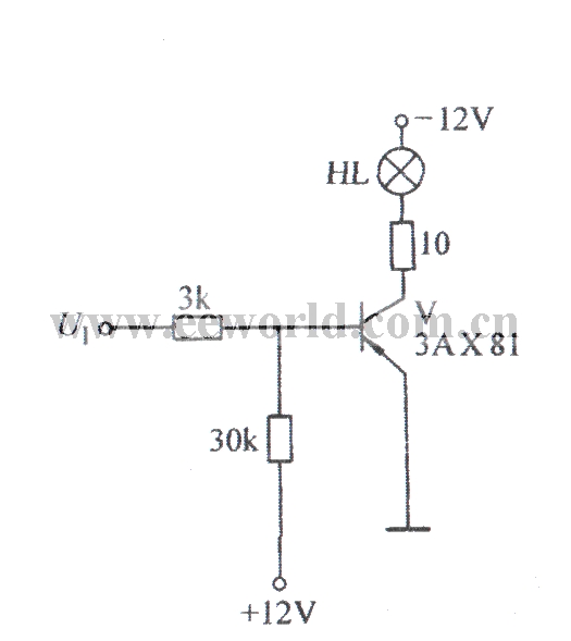 Lighted inverter circuit