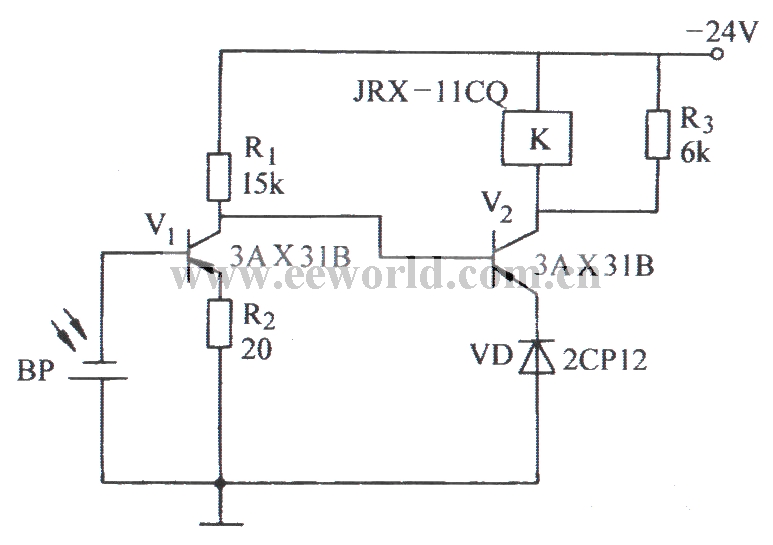 光控继电器电路
