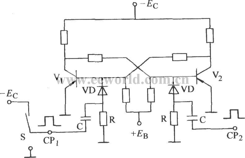 Bistable single-sided trigger circuit