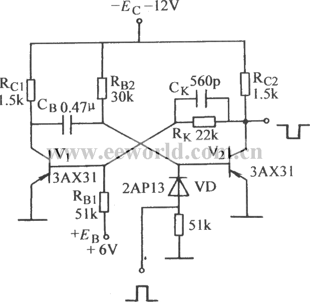 集基耦合单稳态电路