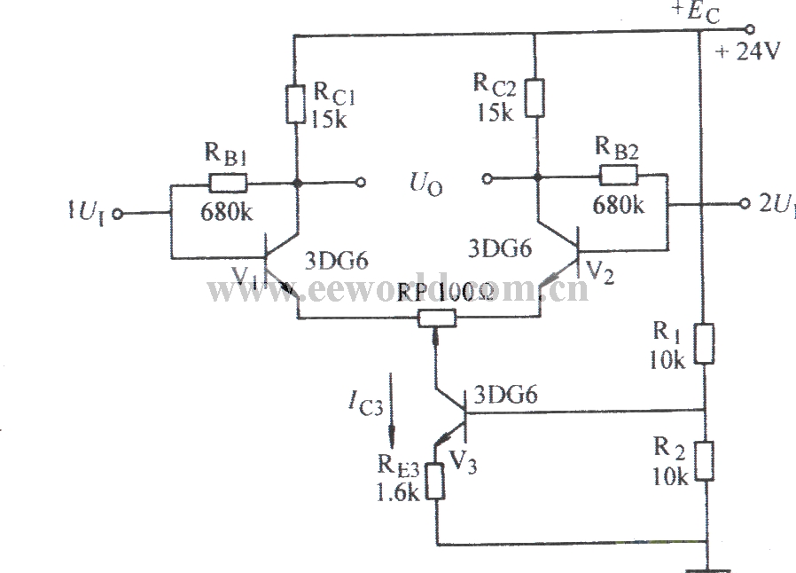 Deep Current Negative Feedback Differential Amplifier