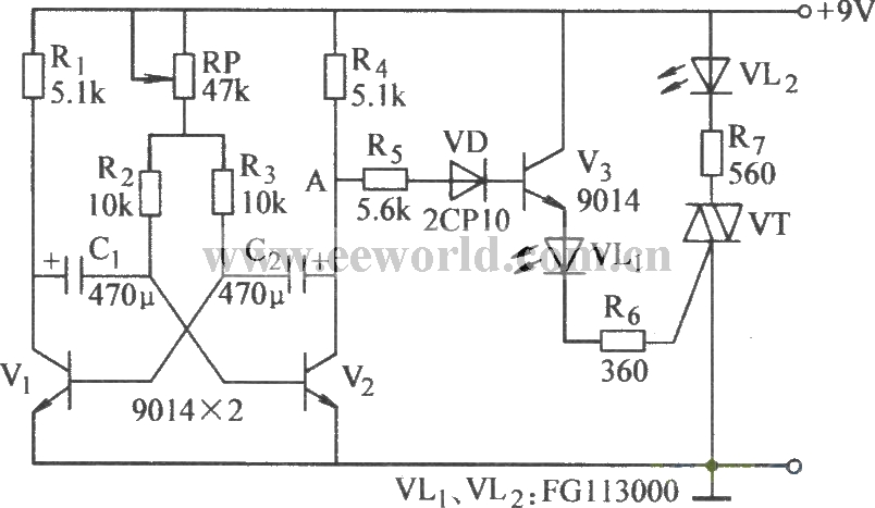 Bidirectional thyristor quick test circuit