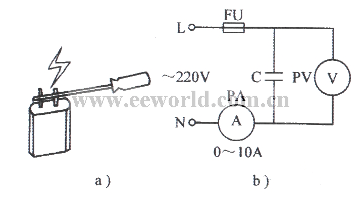 A simple method to determine the quality of high-voltage capacitors