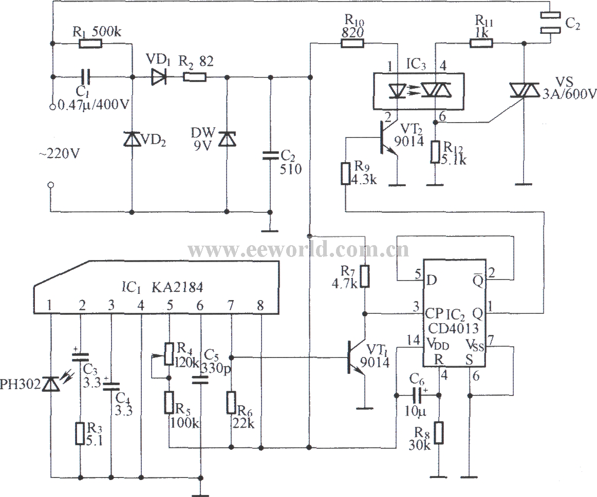 Optical coupling infrared remote control power socket