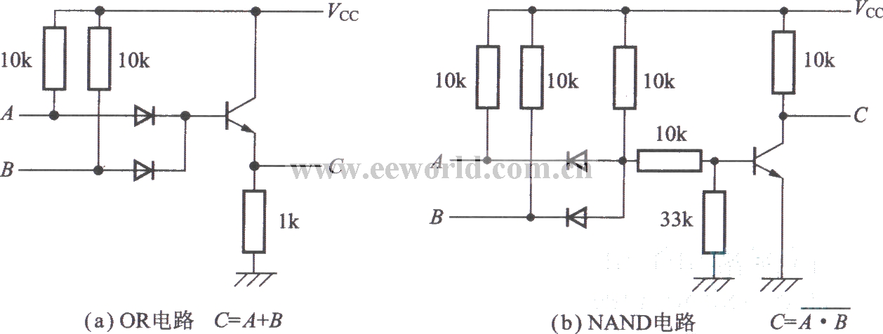 Logic circuit made of transistors