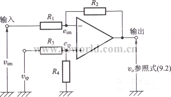 Op amp based differential amplifier