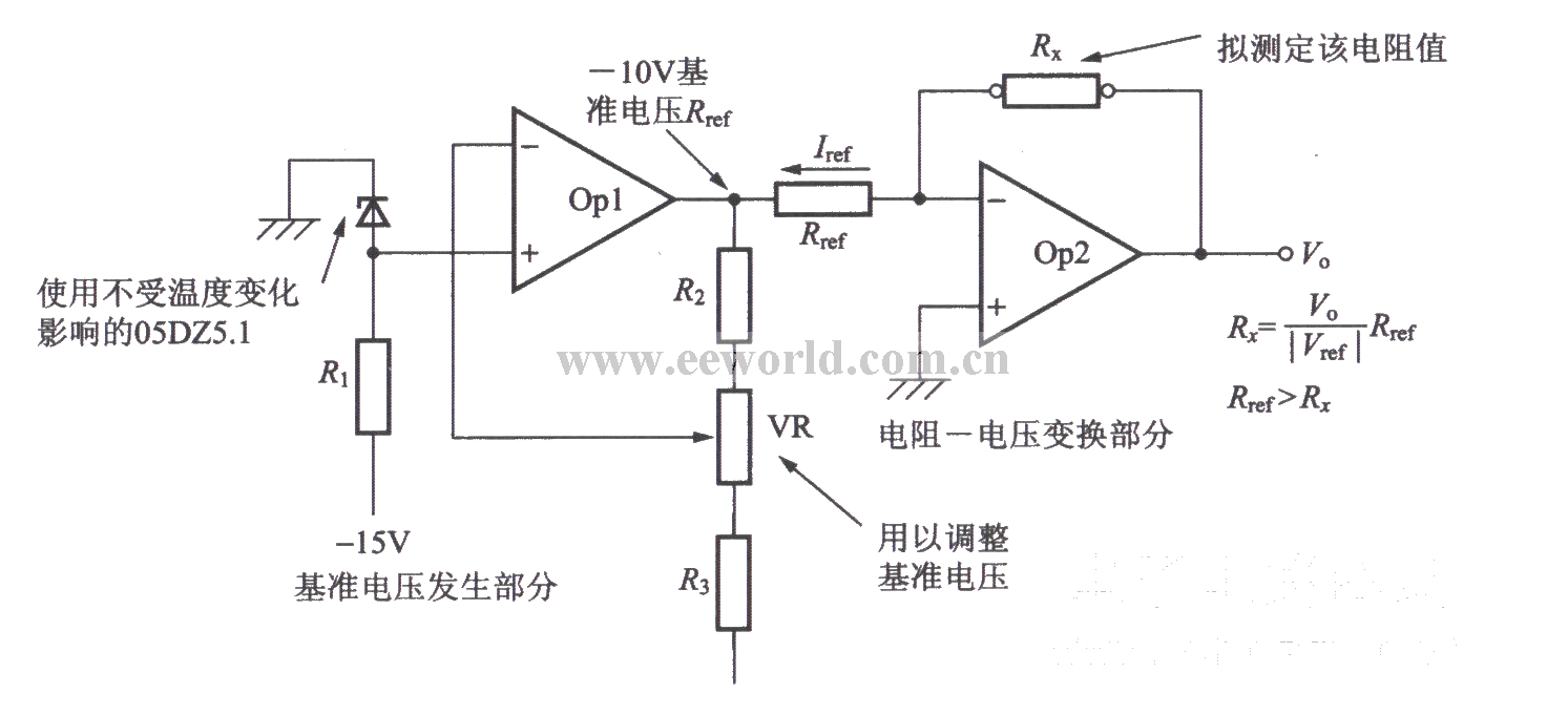 Resistance-Voltage Conversion