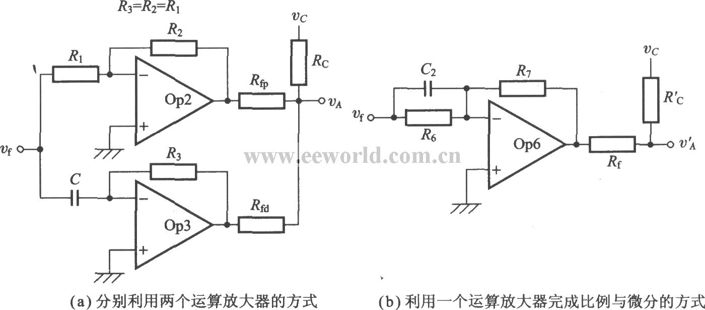 Proportional feedback and differential feedback circuits