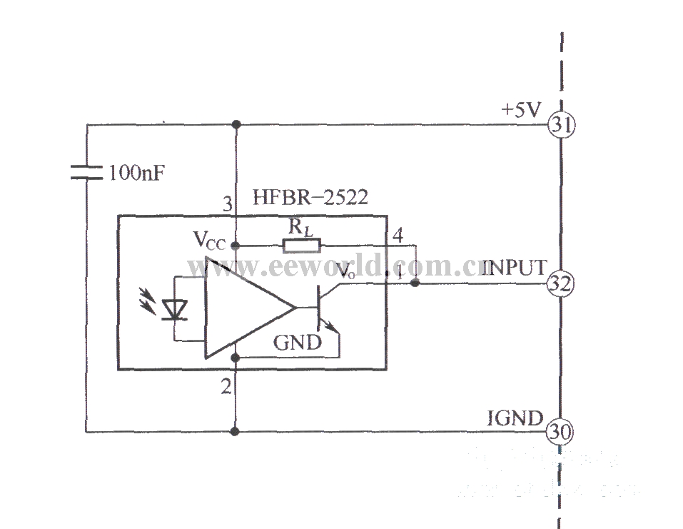 光纤接收器布线图 IGBT