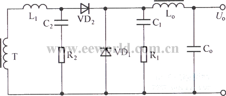 包括两个RC电路的正激变换器
