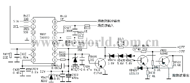 TA8859 pillow calibration circuit