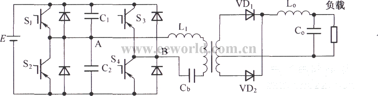 ZVSCS PWM全桥电路有限双极性控制电路的功率部分