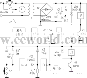 Color TV power controller circuit