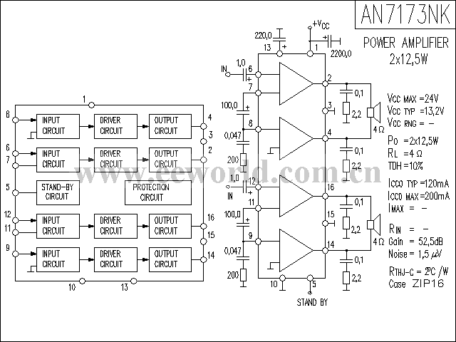 AN7173NK功放电路