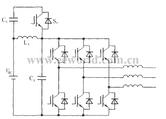 有源嵌位谐振直流环节逆变器功率电路