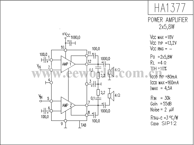 HA1377功放电路