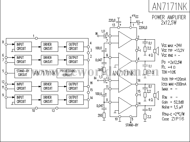 AN7171NK功放电路