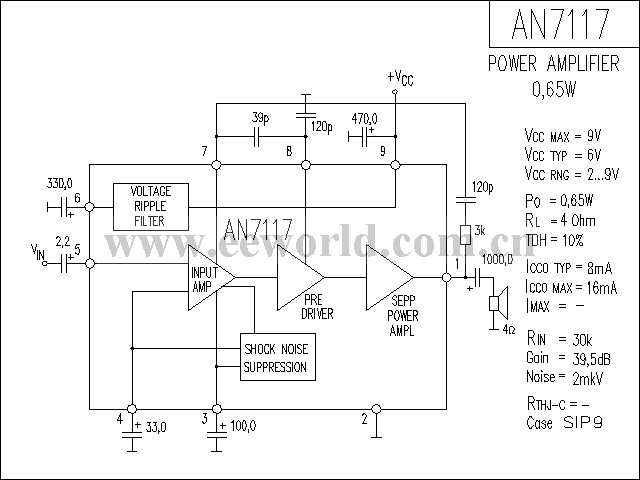 AN7117功放电路