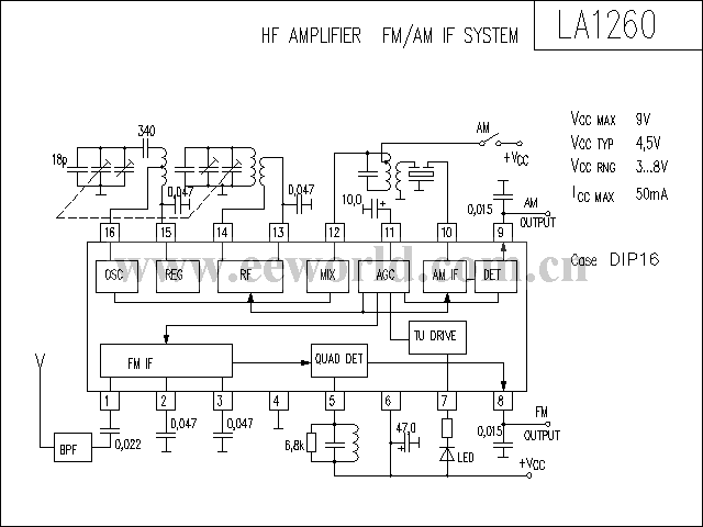 LA1260功放电路