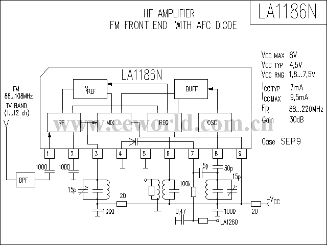 LA1186N功放电路