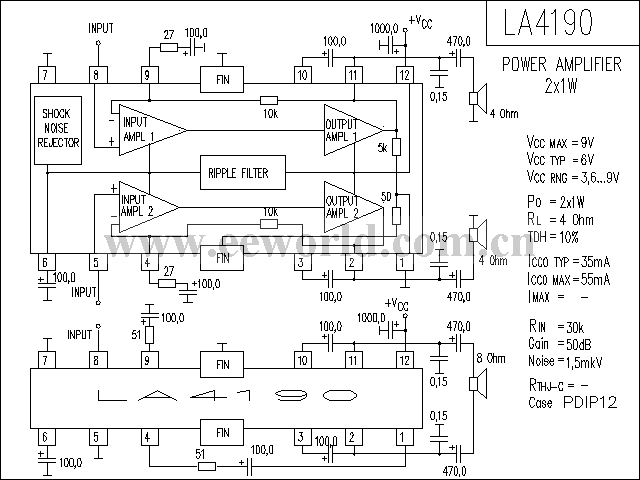 LA4190功放电路