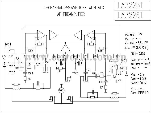 LA3225-6T功放电路