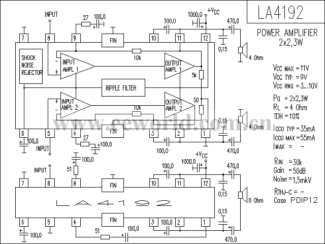 LA4192功放电路