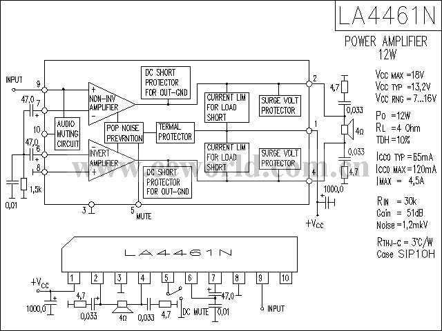 LA4461N电路