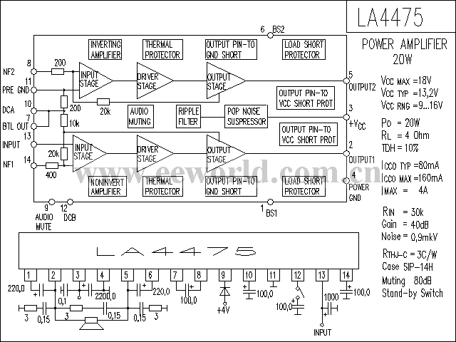 LA4475功放电路