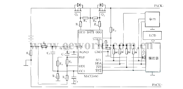 Charging and discharging system composed of MAXl660