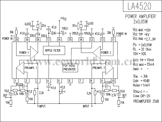 LA4520功放电路